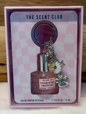Scent Club Strawberry Milkshake Bag Charm Mini Roller Viral Keychain 12mL